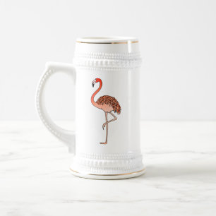 Pink Flamingo Bird Lineart-57567 Coffee Mug