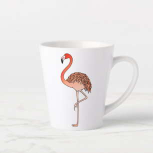 Pink Flamingo Bird Lineart-57567 Coffee Mug