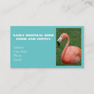 Pink Flamingo Business Card