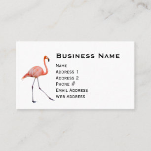 Pink Flamingo Business Card