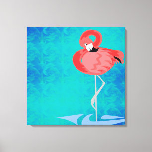 Pink Flamingo Canvas Print