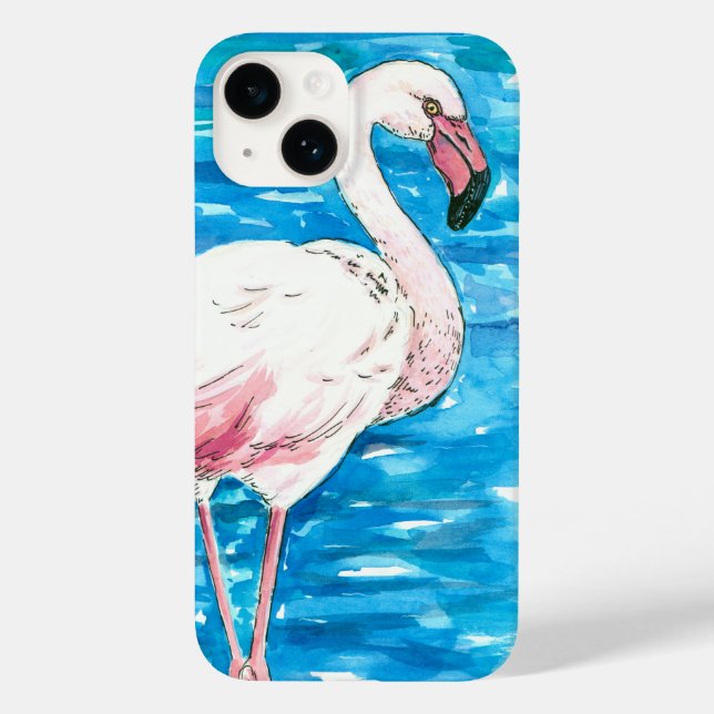 Pink flamingo Case-Mate iPhone case (Back)