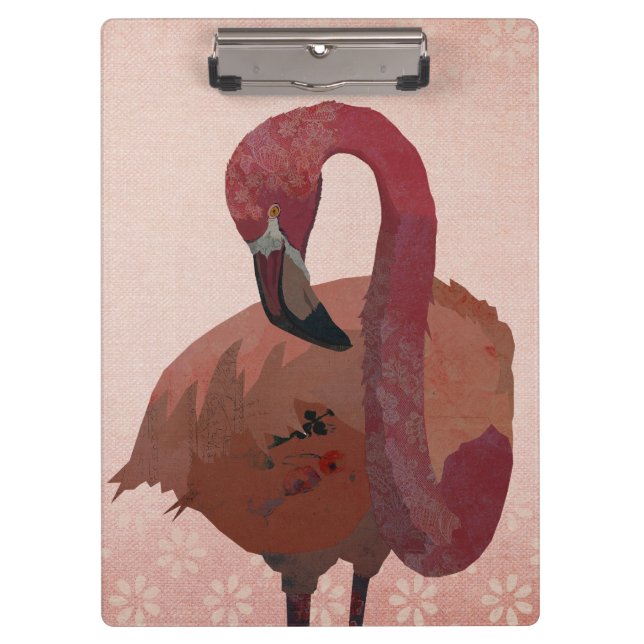 PINK FLAMINGO CLIPBOARD (Front)