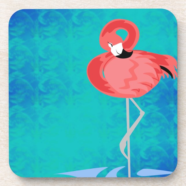Pink Flamingo Coaster (Front)