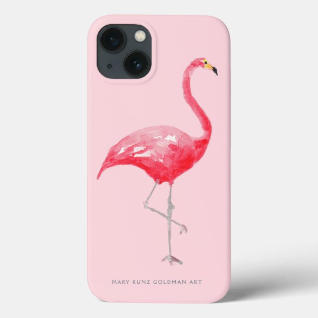Pink Flamingo Cute Tropical Bird Rainforest Girly Case-Mate iPhone Case (Back)
