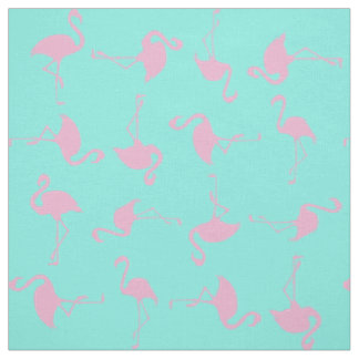 Pink Flamingo Cute Tropical Print Fabric