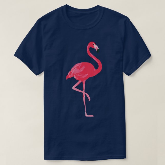 Pink Flamingo Design  T-Shirt (Design Front)