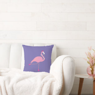 Pink Flamingo Design - Throw Pillow