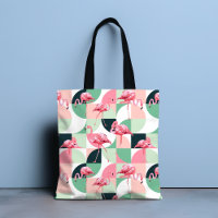 Pink Flamingo Geometric Tropical Chic Gift