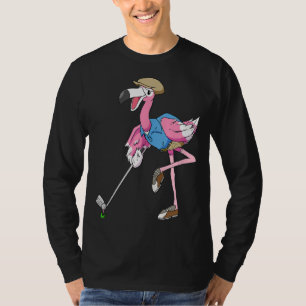 Pink Flamingo Golf Gifts for Women Men Golfer Club T-Shirt