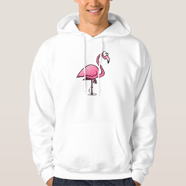 Pink flamingo hoodie (Front)