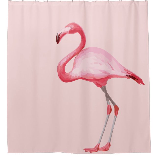 Pink Flamingo Illustration Tropical Bird Cute Pink (Front)