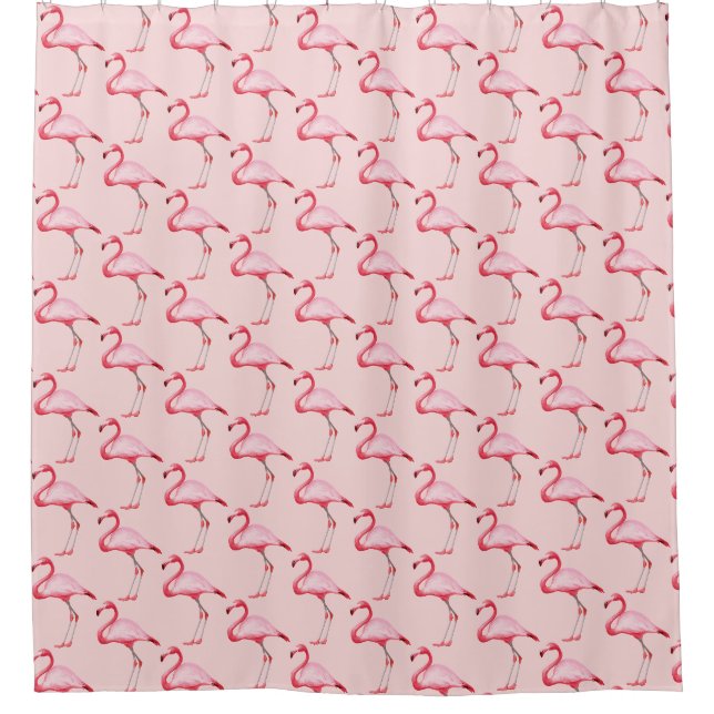 Pink Flamingo Illustration Tropical Pattern Cute (Front)