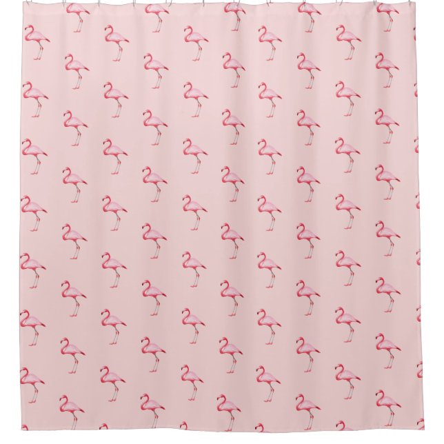 Pink Flamingo Illustration Tropical Pattern Cute (Front)