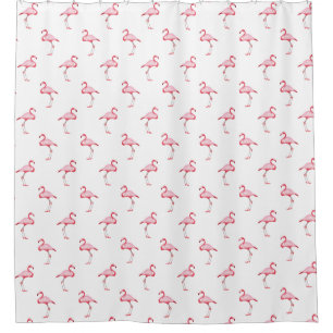 Pink Flamingo Illustration Tropical Pattern Pastel