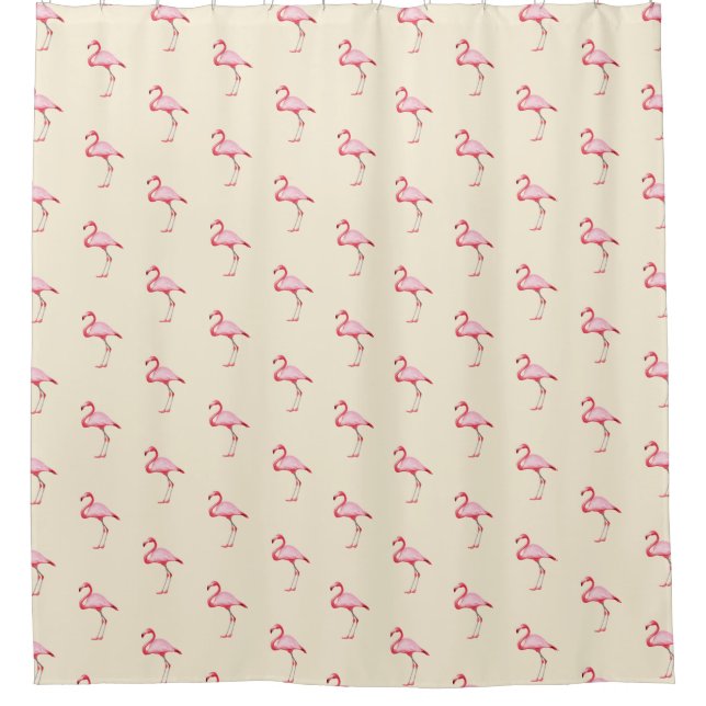 Pink Flamingo Illustration Tropical Pattern Pastel (Front)