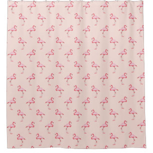 Pink Flamingo Illustration Tropical Pattern Pastel