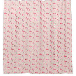 Pink Flamingo Illustration Tropical Pattern Pastel