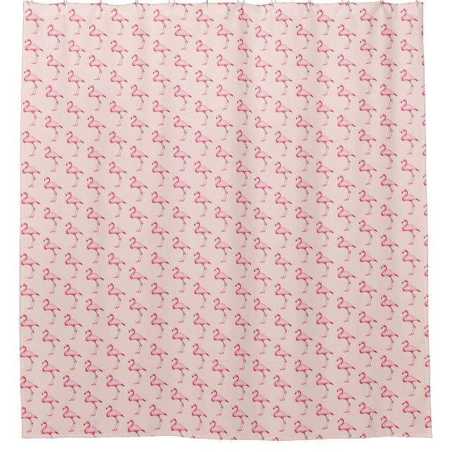 Pink Flamingo Illustration Tropical Pattern Pastel (Front)