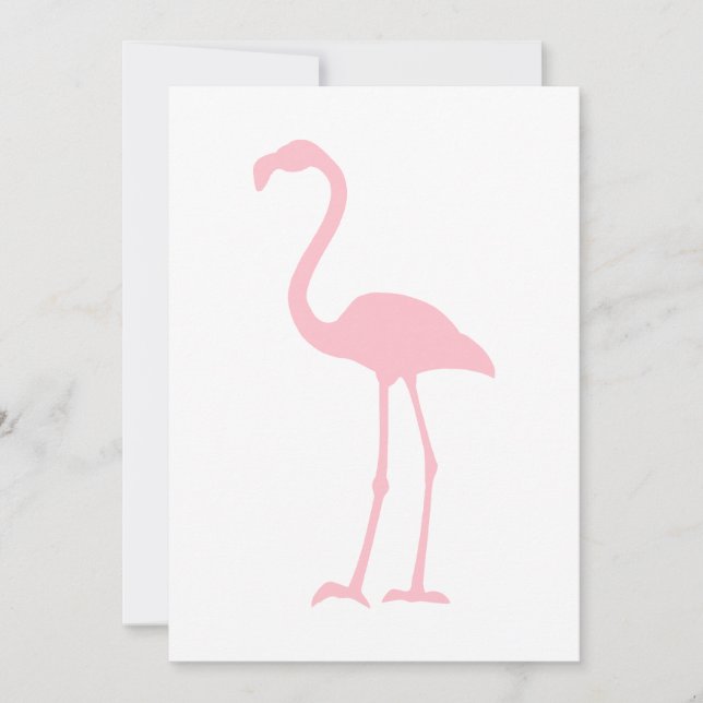 Pink Flamingo Invitation (Front)
