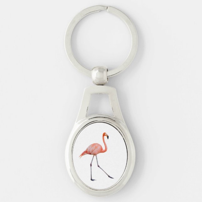 Pink Flamingo Keychain (Front)