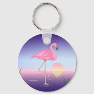 Pink Flamingo Keychain