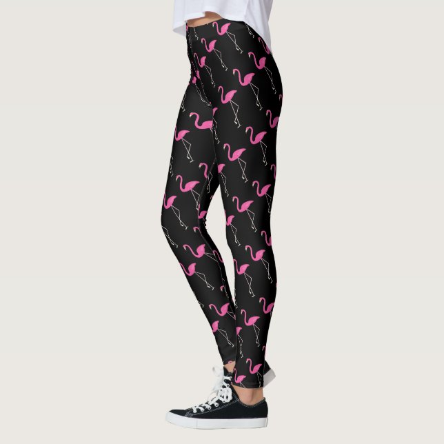 Pink Flamingo Leggings (Left)