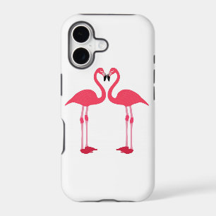 Pink Flamingo Love Birds