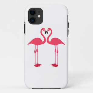 Pink Flamingo Love Birds iPhone 11 Case