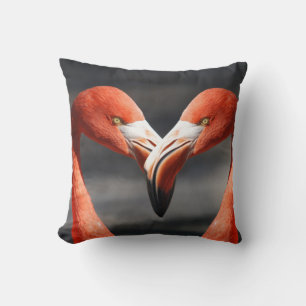 Pink Flamingo Love Pillow
