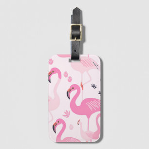 Pink Flamingo Luggage Tag