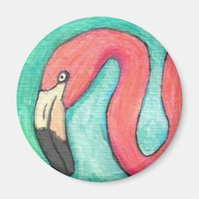Pink Flamingo - magnet (Front)