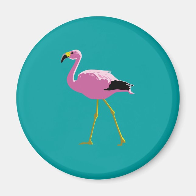 Pink Flamingo Magnet (Front)