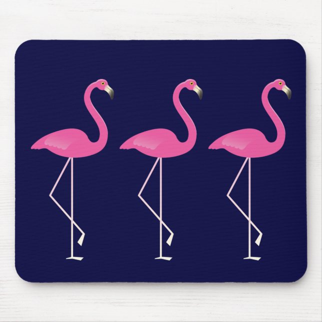 Pink Flamingo Mousepad (Front)