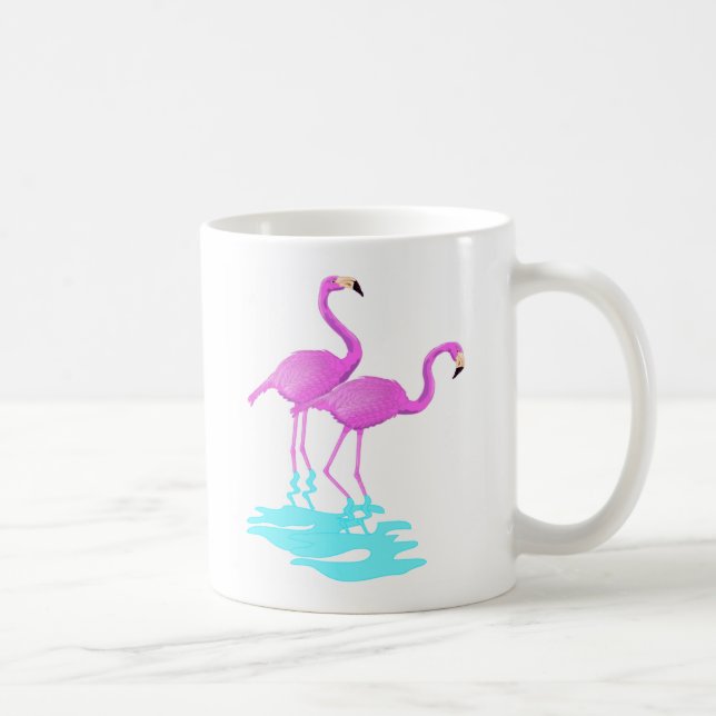 Pink Flamingo Mug (Right)