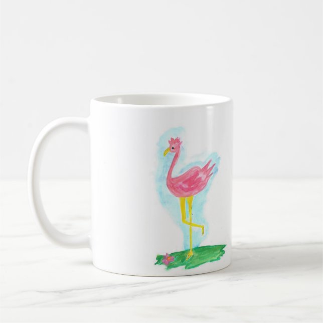 Pink Flamingo Mug (Left)