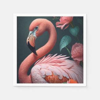 Pink Flamingo. Napkin