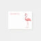 Pink Flamingo Note From