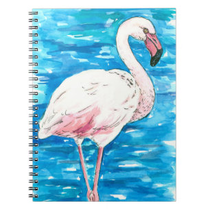 Pink flamingo notebook