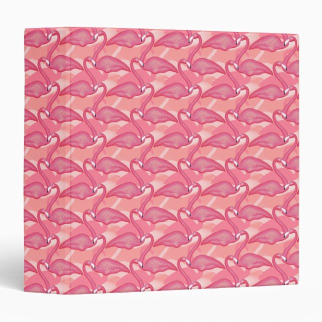 Pink Flamingo Notebook Binder (Front/Spine)