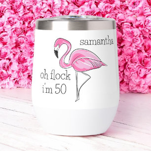 Pink Flamingo Oh Flock I'm 50 Birthday Custom