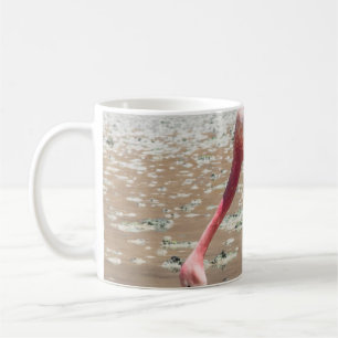 PINK FLAMINGO ON BODY OF WATER COFFEE MUG