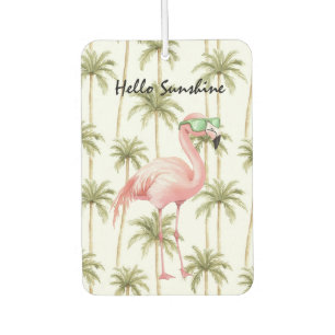 Pink Flamingo Palm Trees Air Freshener