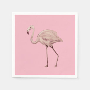 Pink Flamingo Party Paper Napkin