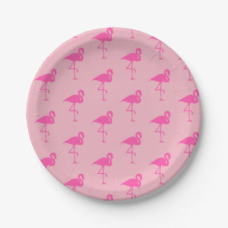 Pink Flamingo Party Plate