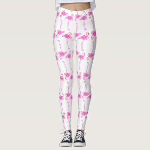 Pink Flamingo Pattern 2 Leggings