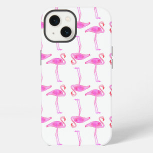 Pink Flamingo Pattern iPhone 13 Case
