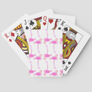 Pink Flamingo Pattern Playing Cards