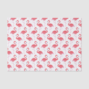 pink flamingo pattern tissue paper