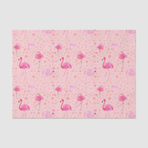 Pink Flamingo Pattern Tissue Paper